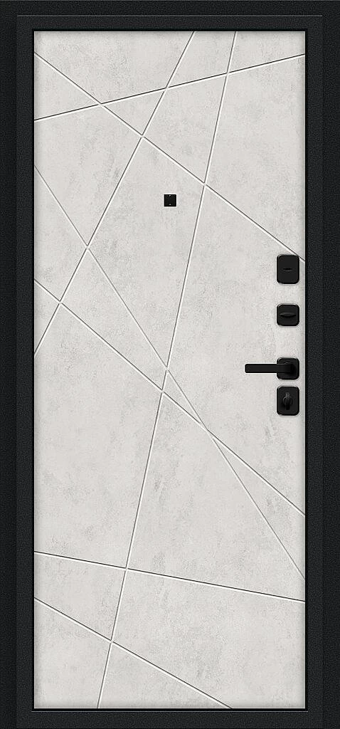 Входная дверь Граффити-5/SBlack Букле черное/Look Art BR6186